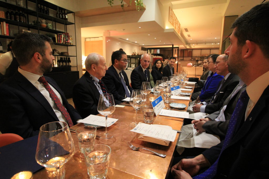 Charge d’Affaires Jaime Ramon T. Ascalon, Jr. discusses with the American Jewish Committee leadership the priorities of the Marcos administration, regional issues and Philippine-Israel relations.