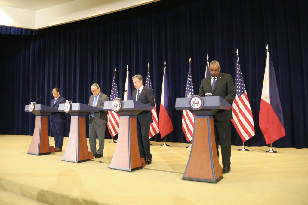 The Secretaries jointly address the press corps right after the 2+2 bilateral meetings.