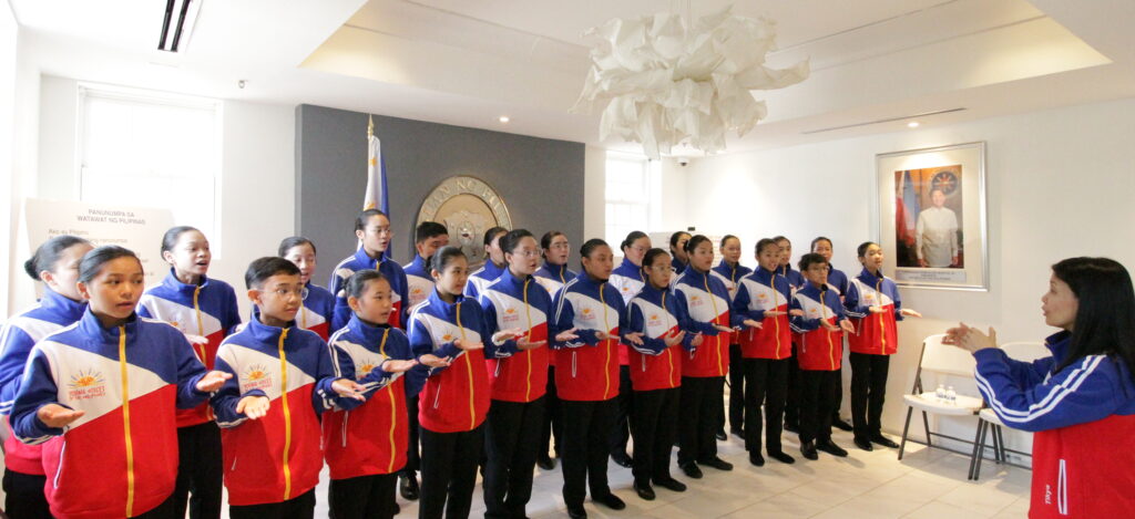 YVP surprises Embassy’s clients with a short performance at the Chancery Annex