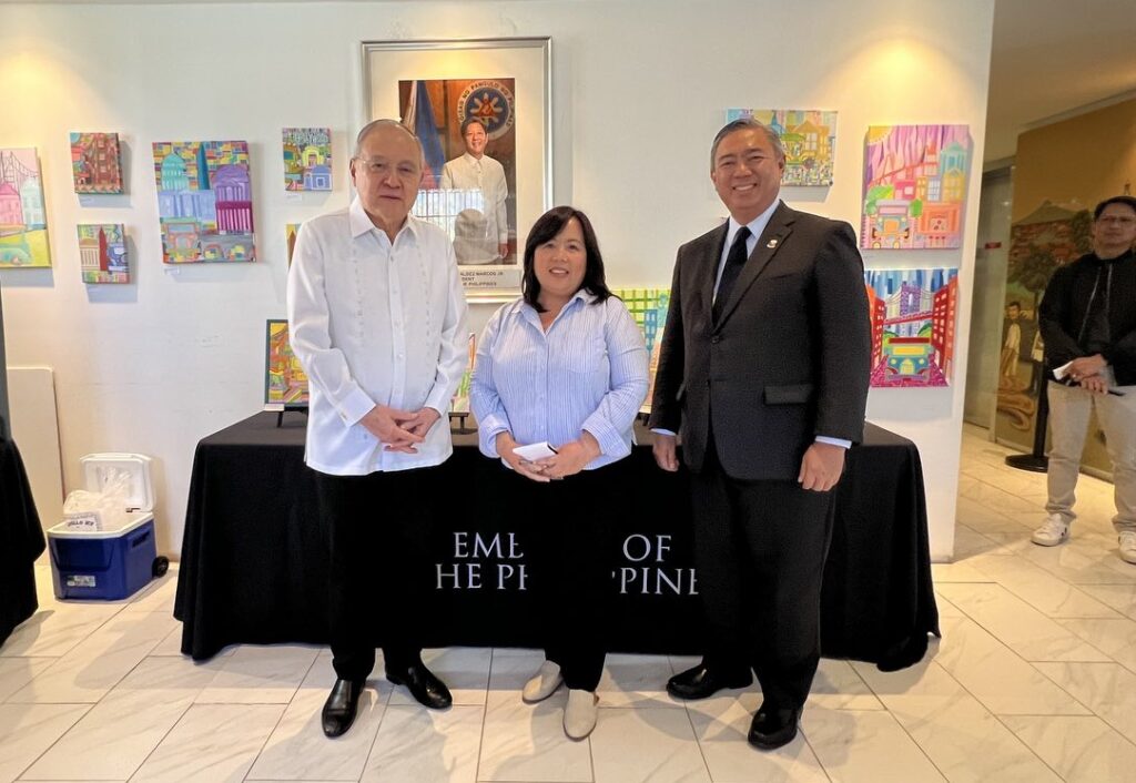 Rennie presented the Jeepney amidst various landmarks in cities in the United States which she visited during her foreign service tour of duty. This exhibit reminds us that art can connect people by sharing stories and emotions. It shows the talent within the Filipino community, and of one of the Embassy's own, and the enduring legacy of the Jeepney.