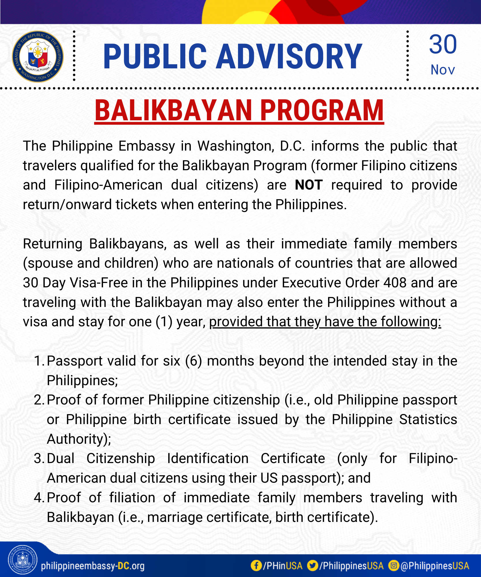 Read more about the article BALIKBAYAN PROGRAM