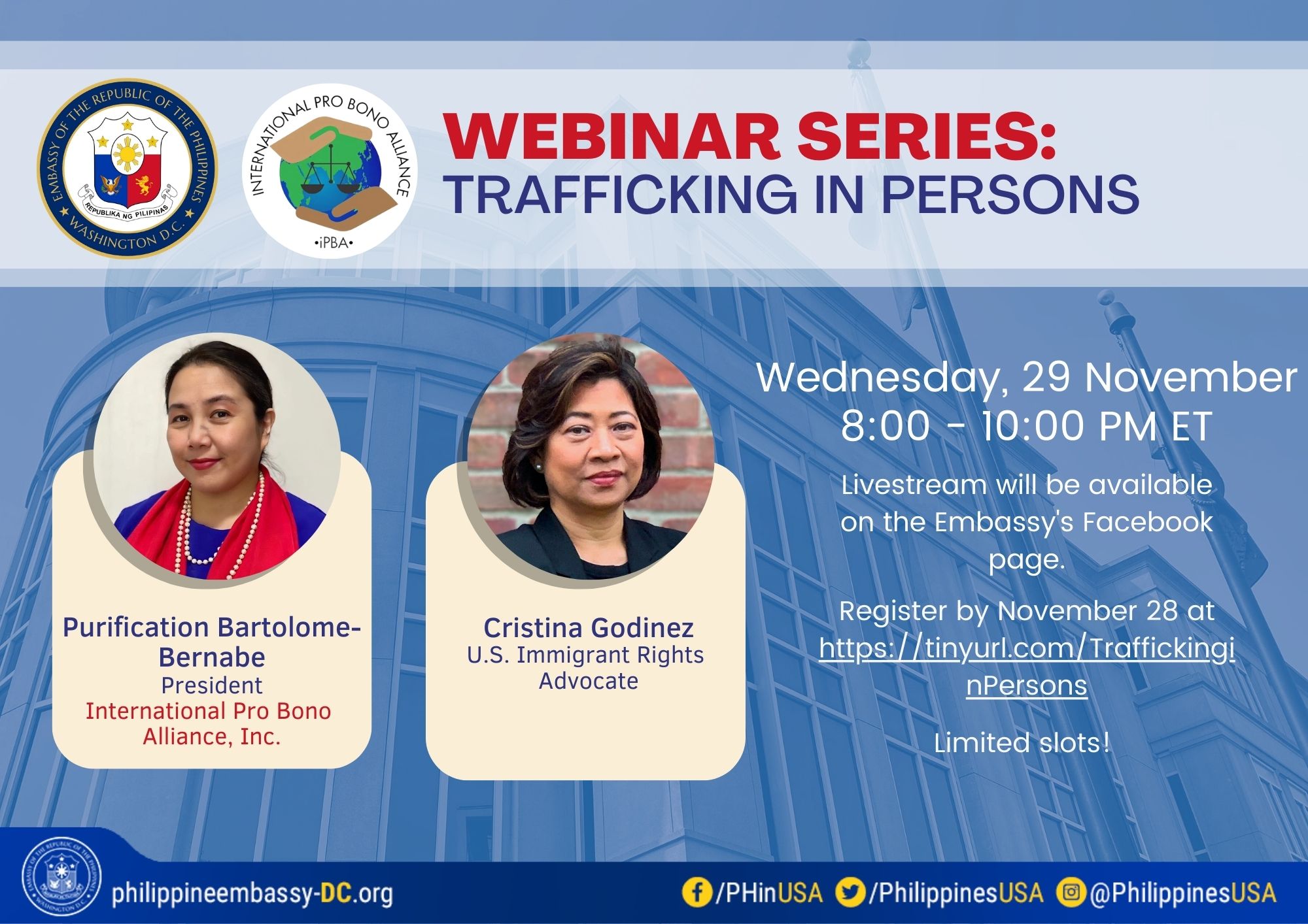 Read more about the article WEBINAR SERIES: TRAFFICKING IN PERSONS