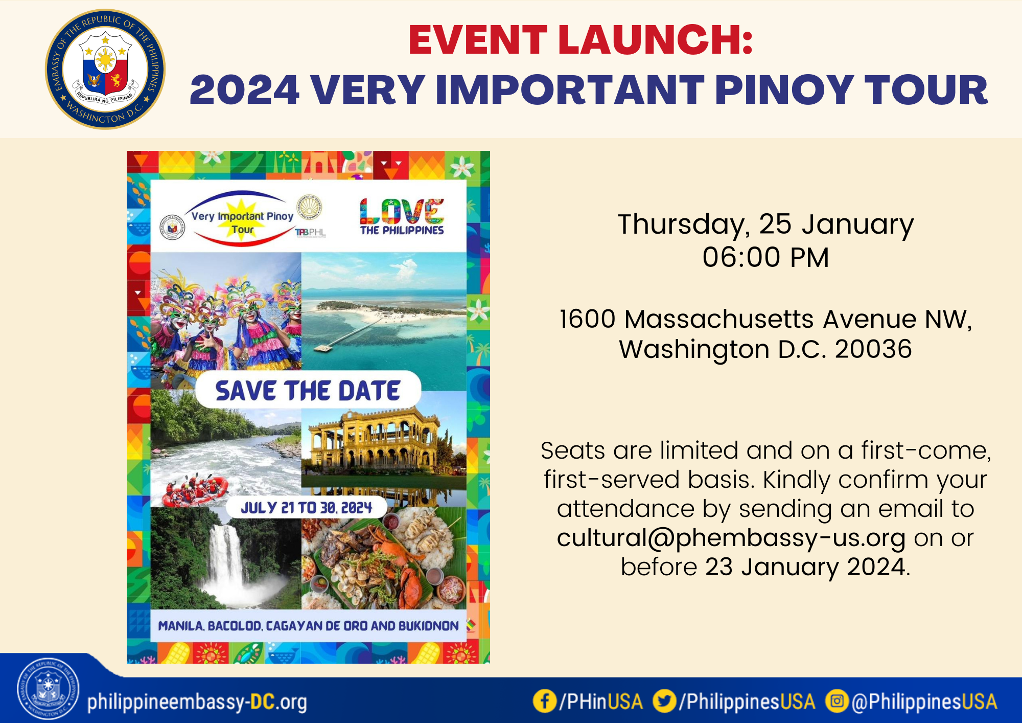 Read more about the article EVENT LAUNCH: 2024 VERY IMPORTANT PINOY (VIP) TOUR