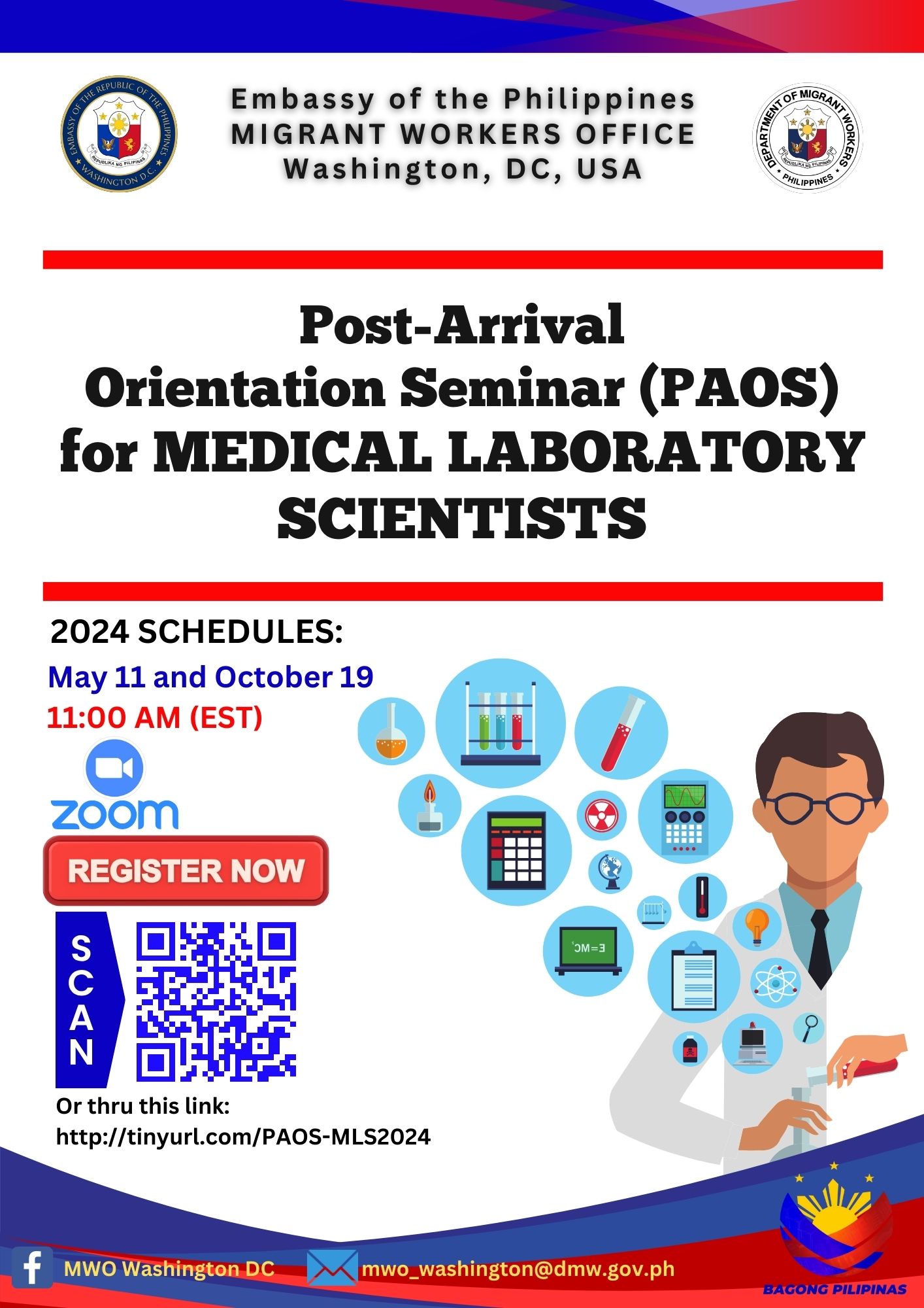 Read more about the article POST-ARRIVAL ORIENTATION SEMINAR FOR MEDICAL LABORATORY SCIENTISTS