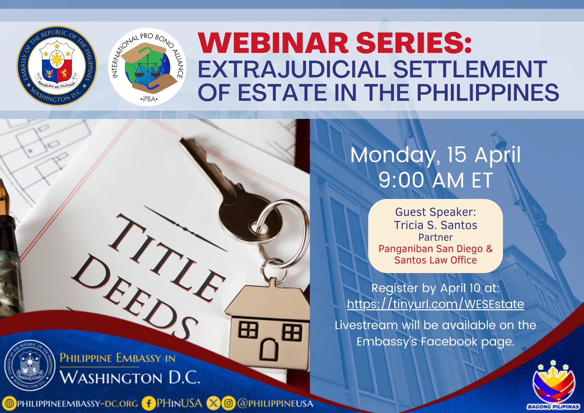 Read more about the article WEBINAR SERIES: EXTRAJUDICIAL SETTLEMENT OF ESTATE IN THE PHILIPPINES