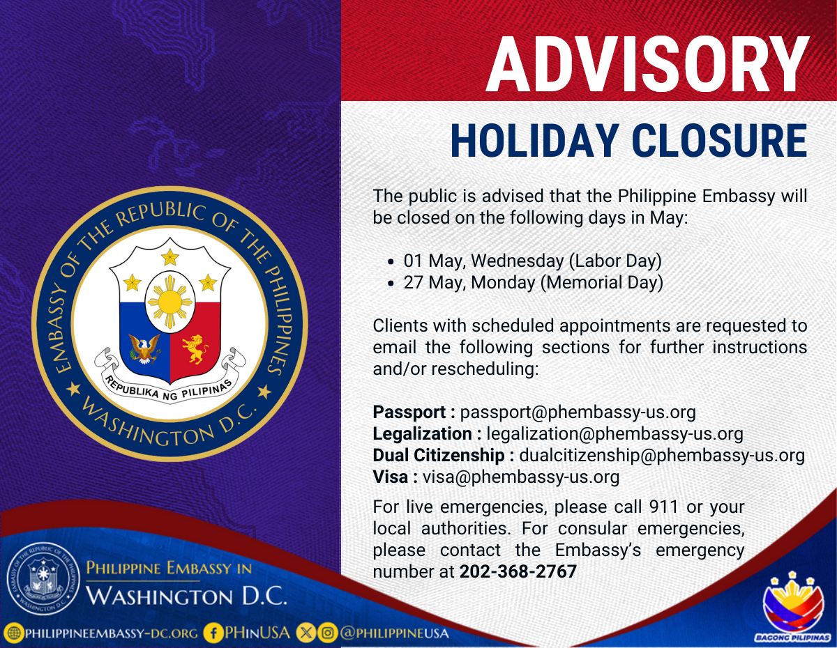 Read more about the article HOLIDAY CLOSURE – MAY 2024