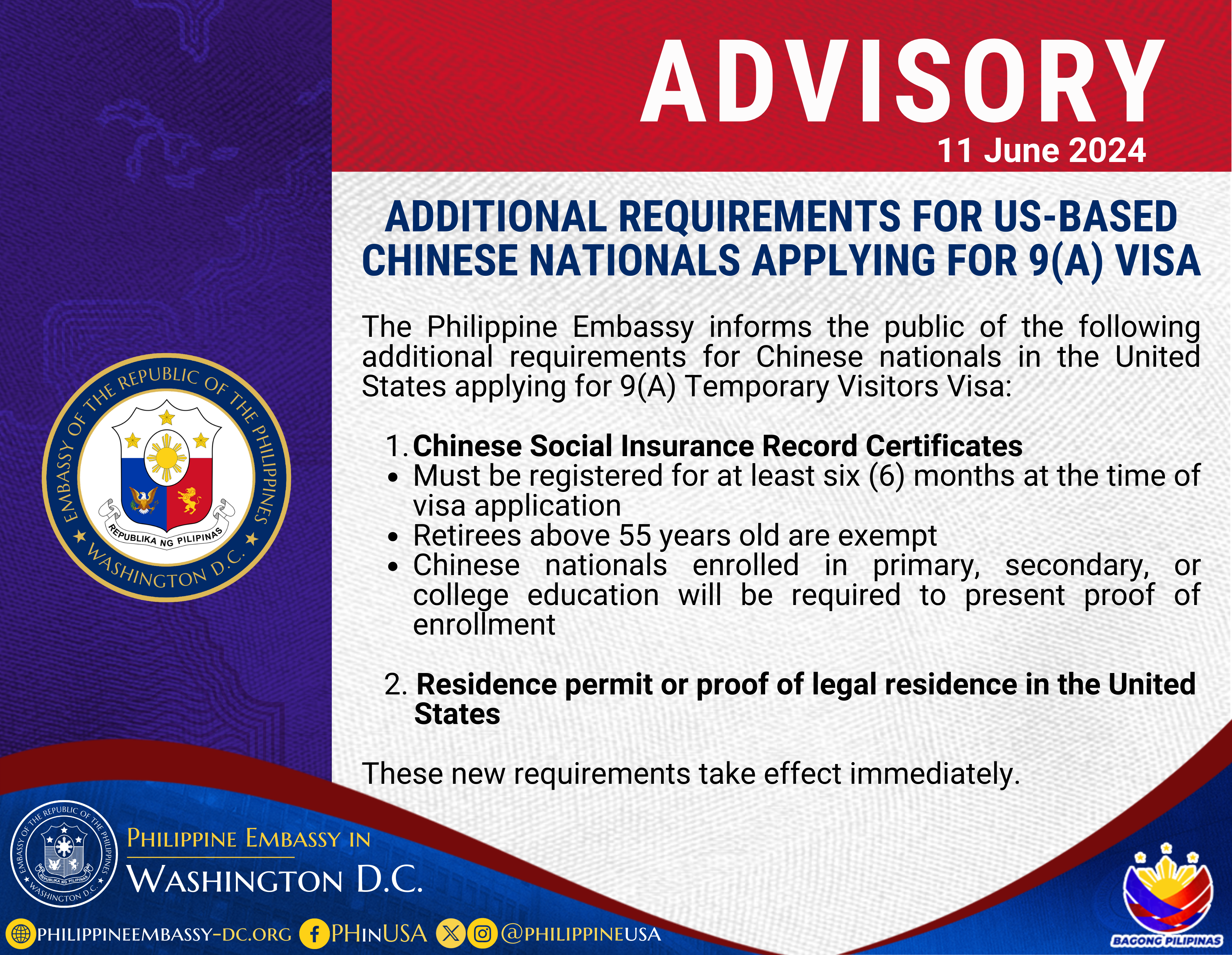 Read more about the article ADDITIONAL REQUIREMENTS FOR US-BASED CHINESE NATIONALS APPLYING FOR 9(A) VISA