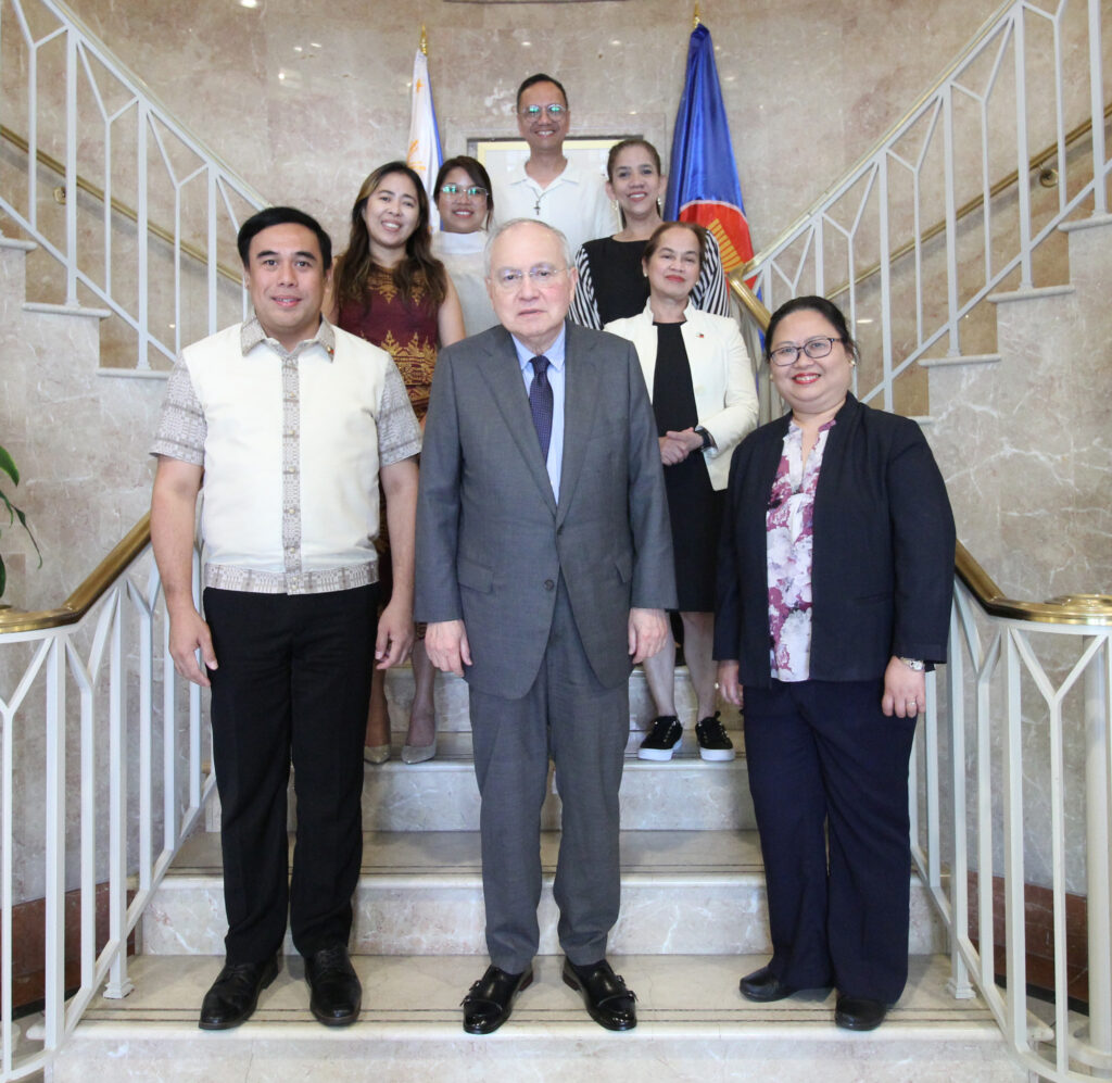 Ambassador Jose Manuel G. Romualdez (first row-middle), DOST-PTRI Director Julius L. Leano, Jr. (first row-left), and Consul General Donna M. Rodriguez (first row-right) with other representatives of DOST-PTRI and the Senate of the Philippines-LBRMO