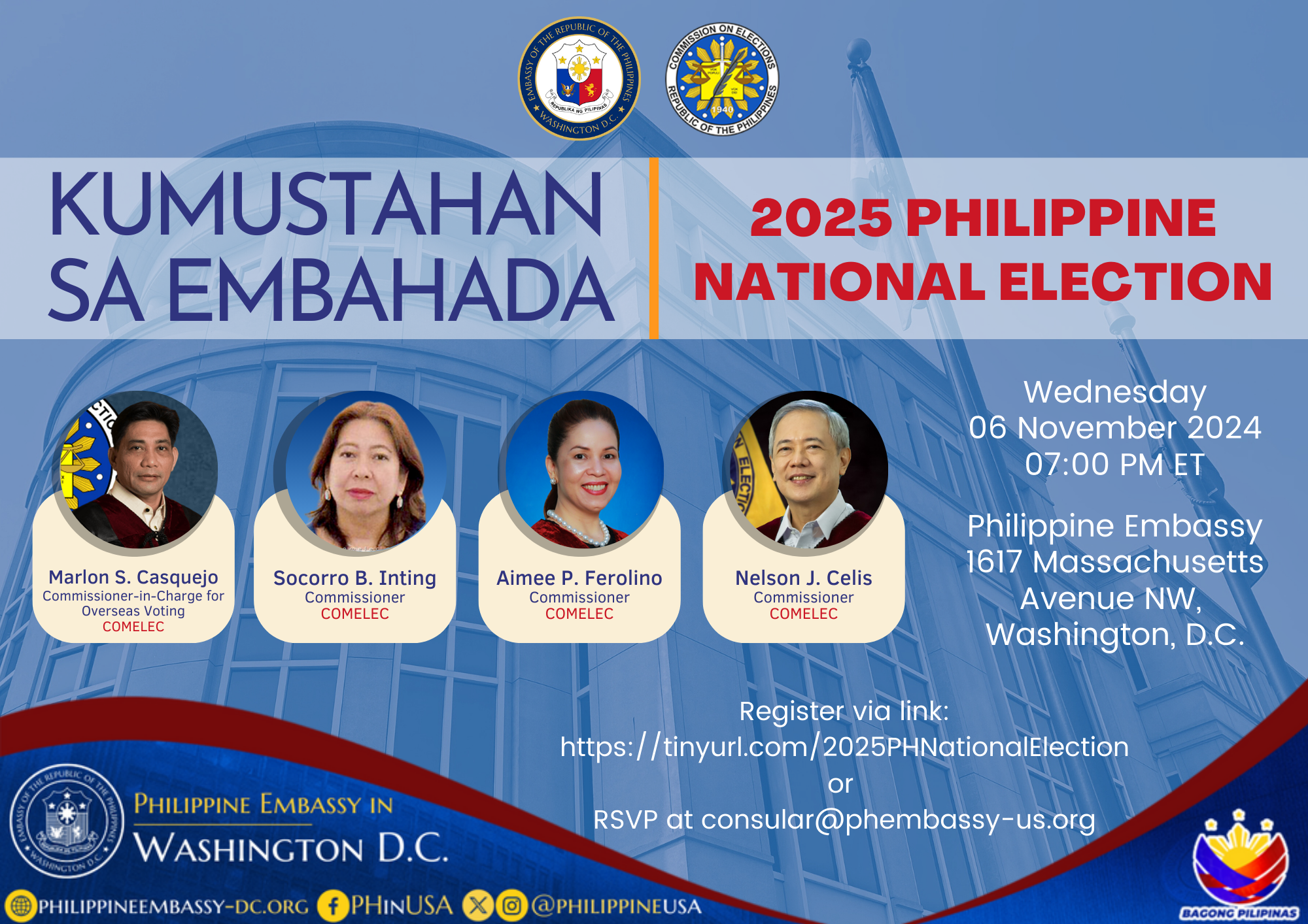 [UPDATED] KUMUSTAHAN SA EMBAHADA 2025 PHILIPPINE NATIONAL ELECTION