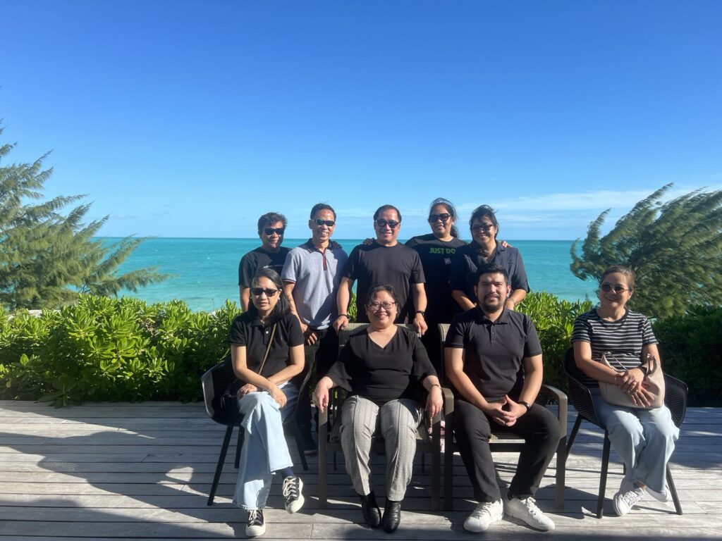 The Philippine Embassy Team, led by Consul General Rodriguez (2nd from left, seated), together with the officers of the Filipino Community in Turks and Caicos Islands, 8 December 2024