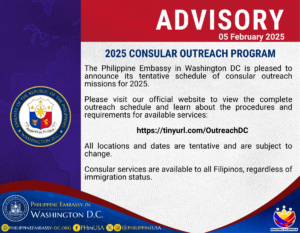 2025 CONSULAR OUTREACH PROGRAM