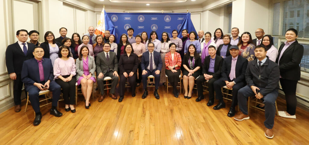 Embassy personnel wore purple in celebration of National Women’s Month