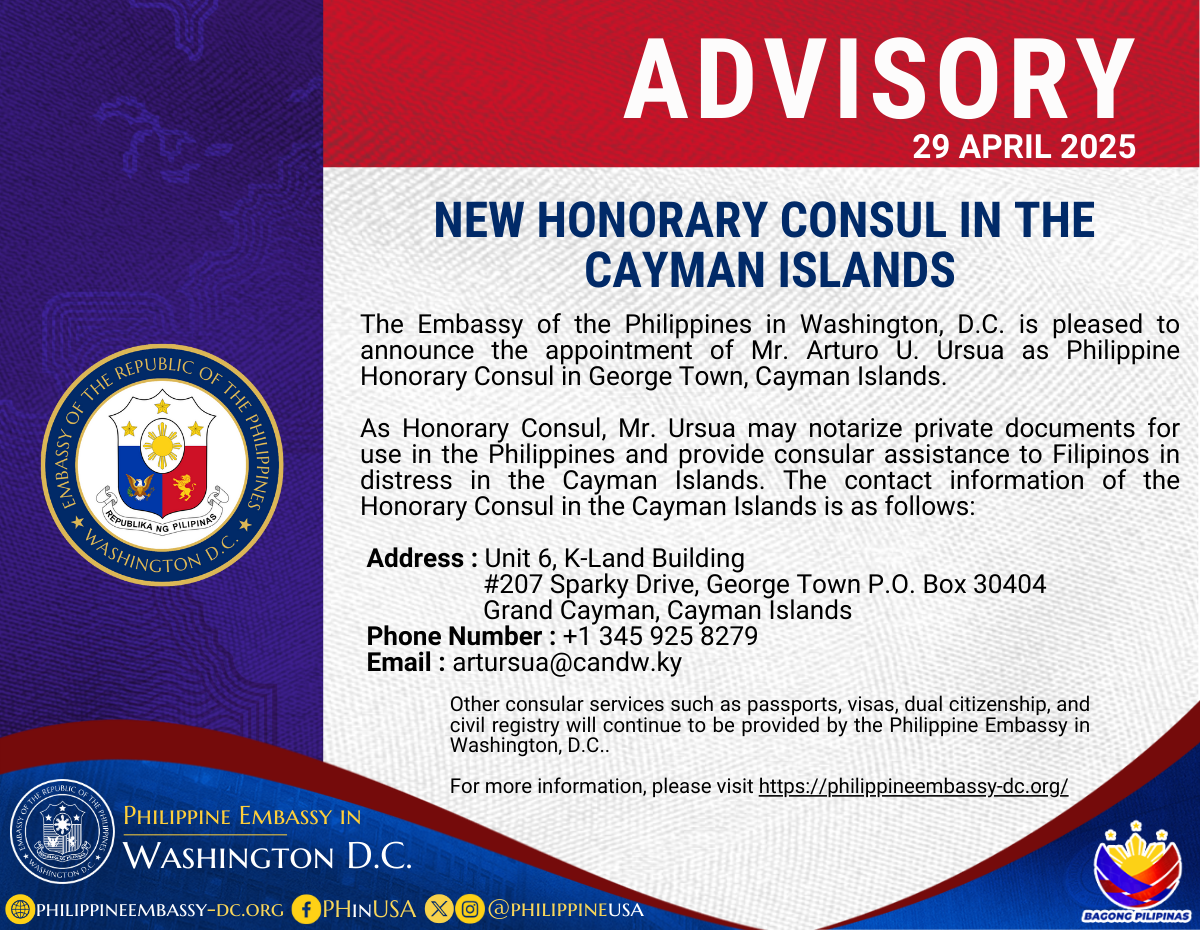 Read more about the article NEW HONORARY CONSUL IN THE CAYMAN ISLANDS