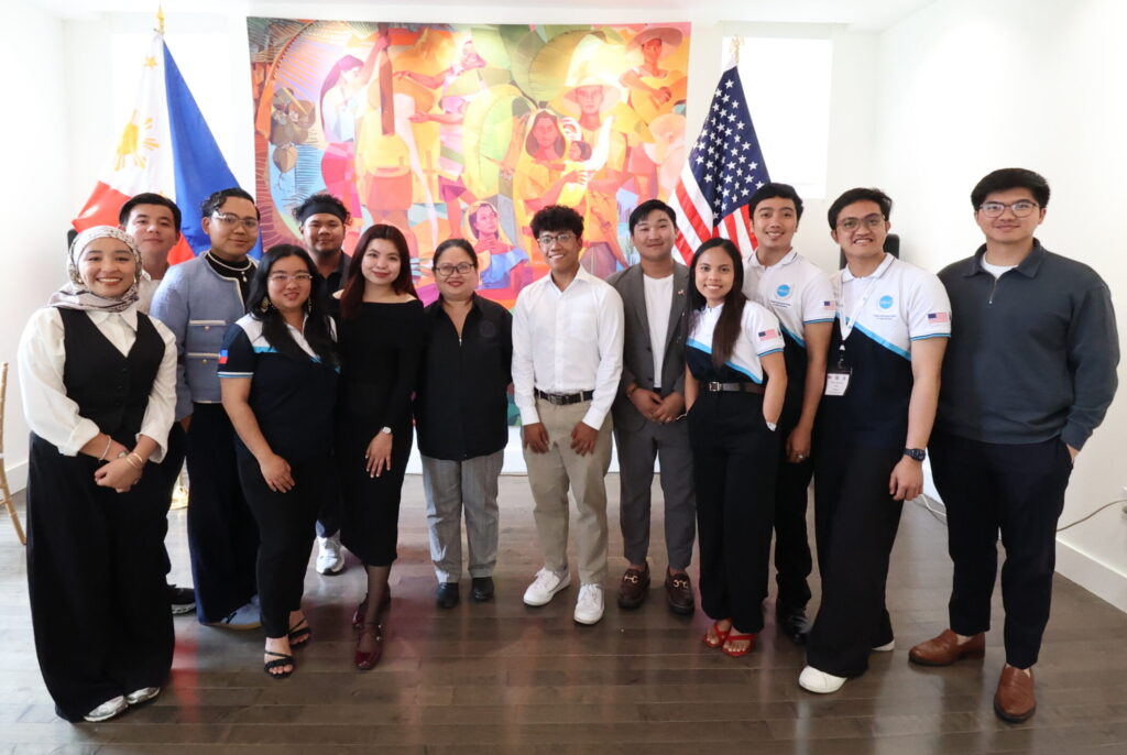 Young Southeast Asian Leaders Initiative (YSEALI) Spring 2025 Fellows pictured with Consul General Donna M. Rodriguez (center). YSEALI empowers youth across Southeast Asia through leadership training, exchanges, and funding, focusing on civic engagement, entrepreneurship, natural resources, and society and governance.