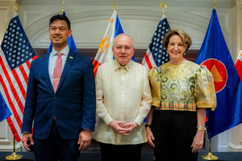 Ambassador Romualdez with National Security Council Senior Director for Asia Ivan Kanapathy and Ambassador Carlson.