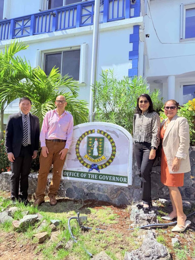 Labor Attaché De Vries and Welfare Officer Codilla, along with FilCom leaders Ms. Florenda Ruffel Smith and Dr. Christine Sotero-Harry, met with BVI Governor Daniel Pruce and discussed workplace issues and pending complaints of Filipino migrants in the territory.