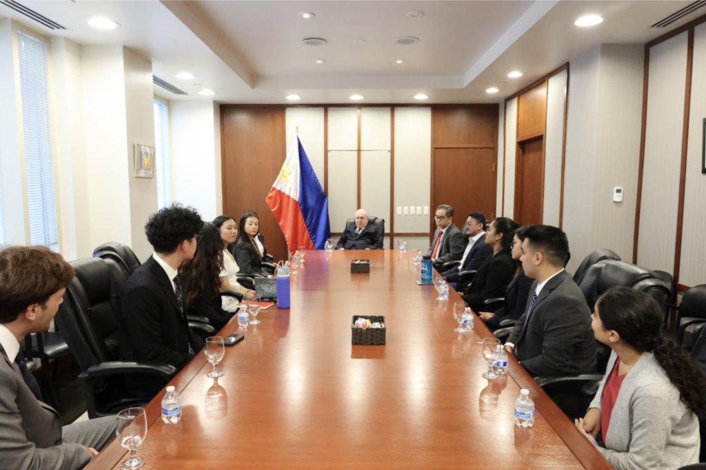 The cohort sits down with Ambassador Romualdez for a discussion on Philippines-US relations and the work of the Embassy.