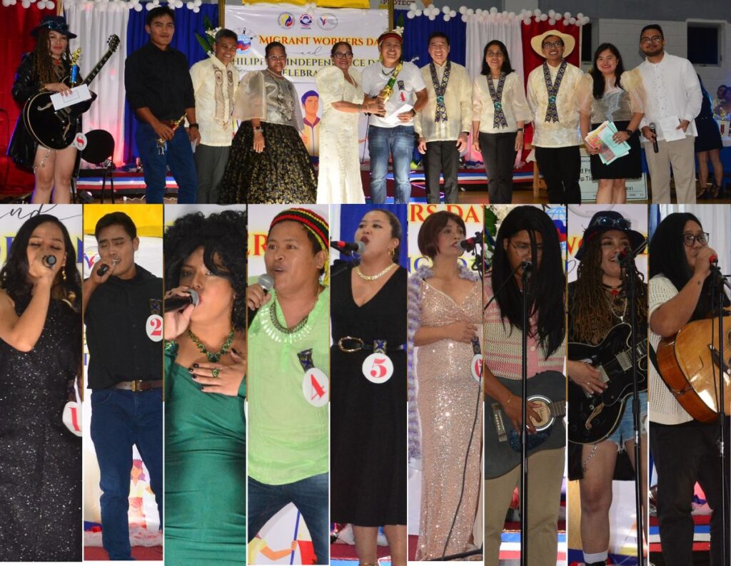 Eight contenders vied for and showcased their talents in the ‘Galing Mo, OFW!’ contest organized by MWO-OWWA during the celebration.