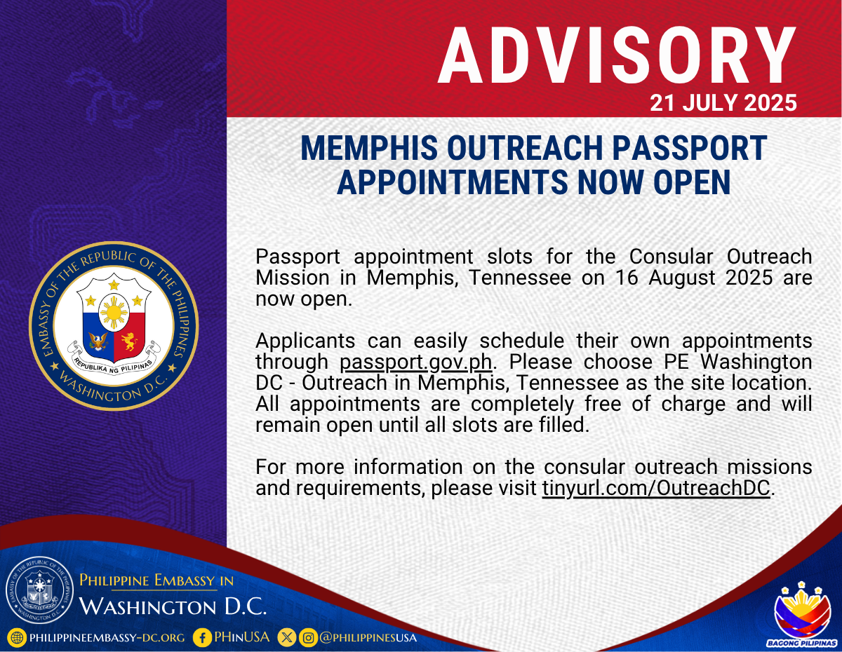 Read more about the article MEMPHIS OUTREACH PASSPORT APPOINTMENTS NOW OPEN