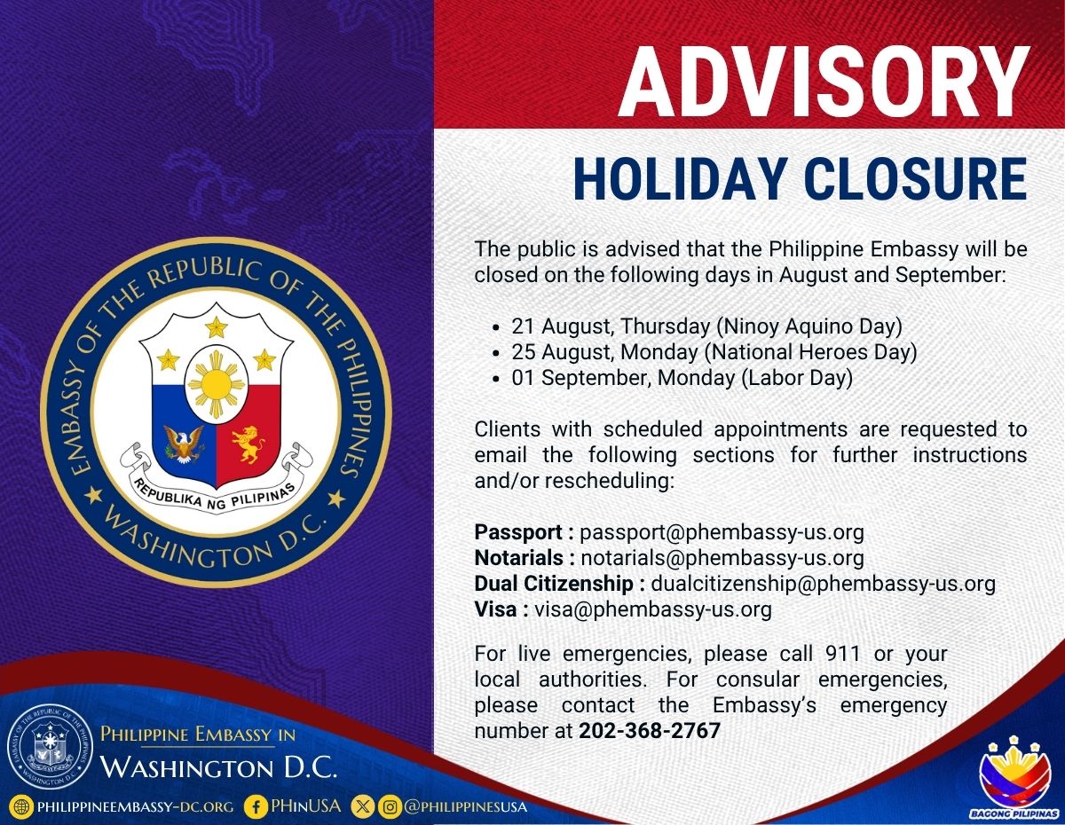 Read more about the article HOLIDAY CLOSURE – AUGUST AND SEPTEMBER 2025