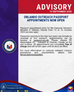Orlando Outreach Passport Appointments Now Open
