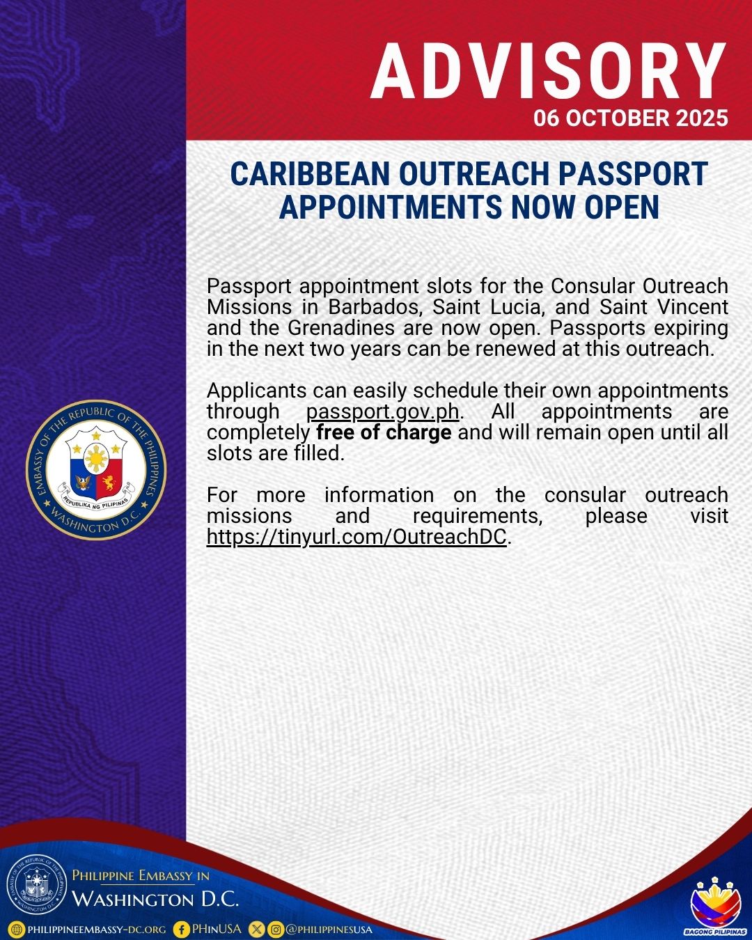 Read more about the article CARIBBEAN OUTREACH PASSPORT APPOINTMENTS NOW OPEN