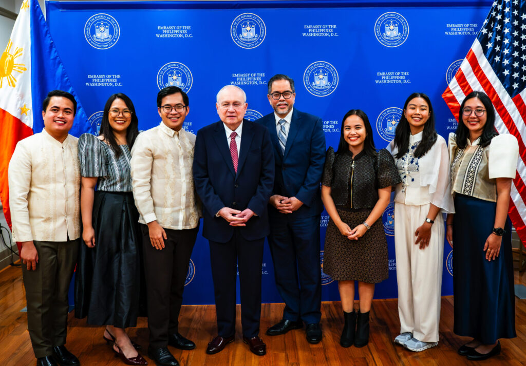 Amb. Romualdez and DCM Ascalon with YSEALI Professional Fellows for Sustainability.