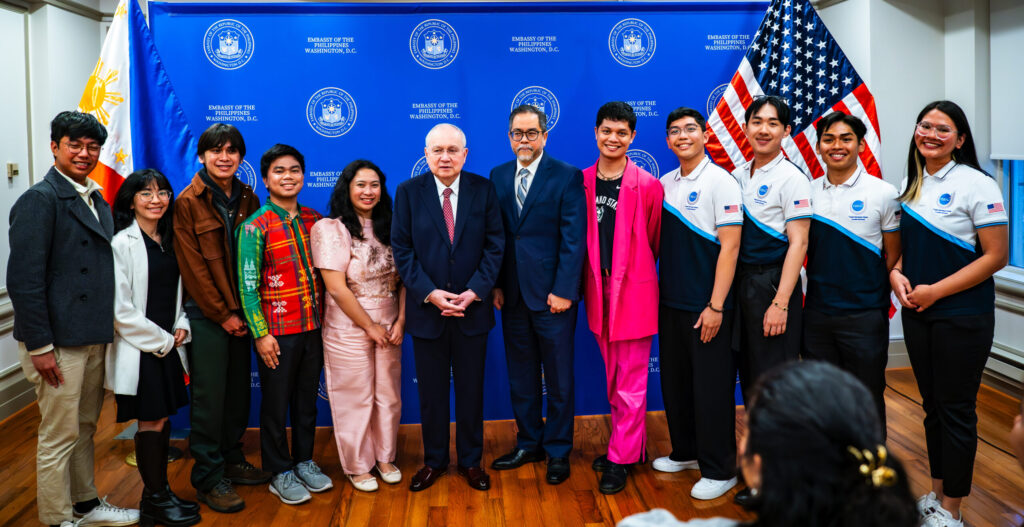Amb. Romualdez and DCM Ascalon with YSEALI Academic Fellows for Civic Engagement.