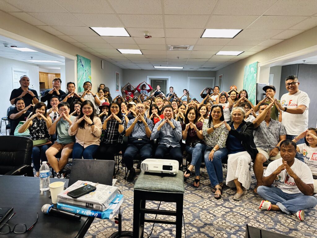 Members of Filipino community in Cayman with Honorary Consul Arturo Ursua and MWO-OWWA Team During Town Hall Meeting.