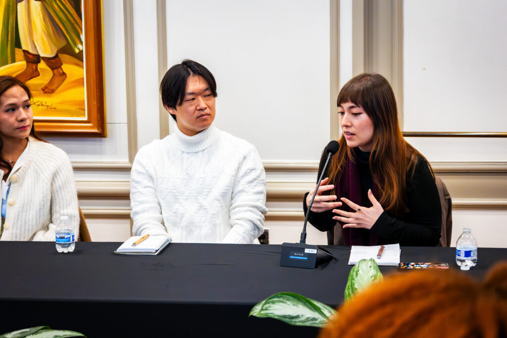Georgetown Security Studies students participate in a dynamic Q&A session with Embassy officials, exploring issues on defense cooperation and the regional security environment.