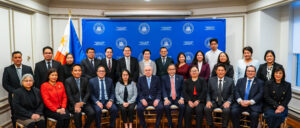 Philippine Ambassador Jose Manuel G. Romualdez and DFA Assistant Secretary for American Affairs Raquel R. Solano (seated, 6th and 5th from left, respectively) head the Planning Conference for Philippine Foreign Service Posts in the United States.
