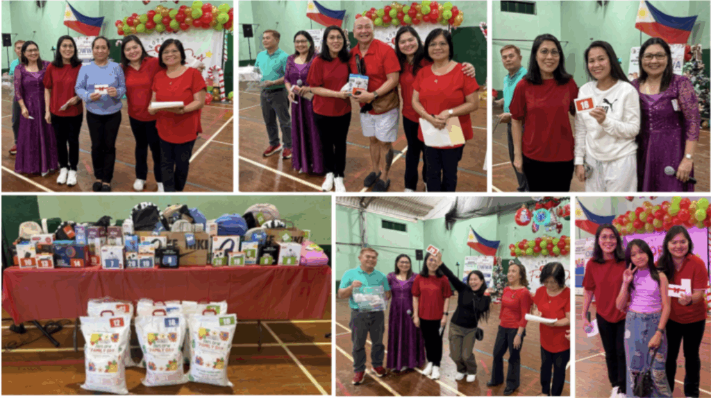 Sixty-four (64) OFWs went home with in-kind raffle prizes courtesy of OWWA.