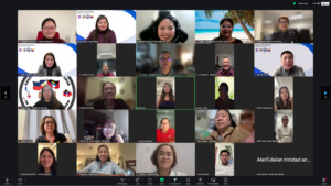 Embassy officials, led by Consul General Donna Rodriguez (top left), meet Filipino community leaders at a virtual town hall held on 03 February 2026.