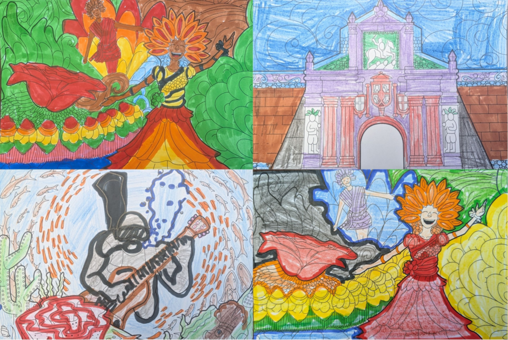 Postcard artworks made by the EAP students in celebration of the 2026 Philippine National Arts Month (February).