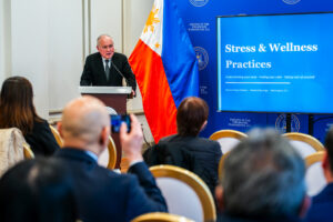 Ambassador Jose Manuel G. Romualdez opened the series of activities by highlighting the Embassy’s commitment to supporting women empowerment.