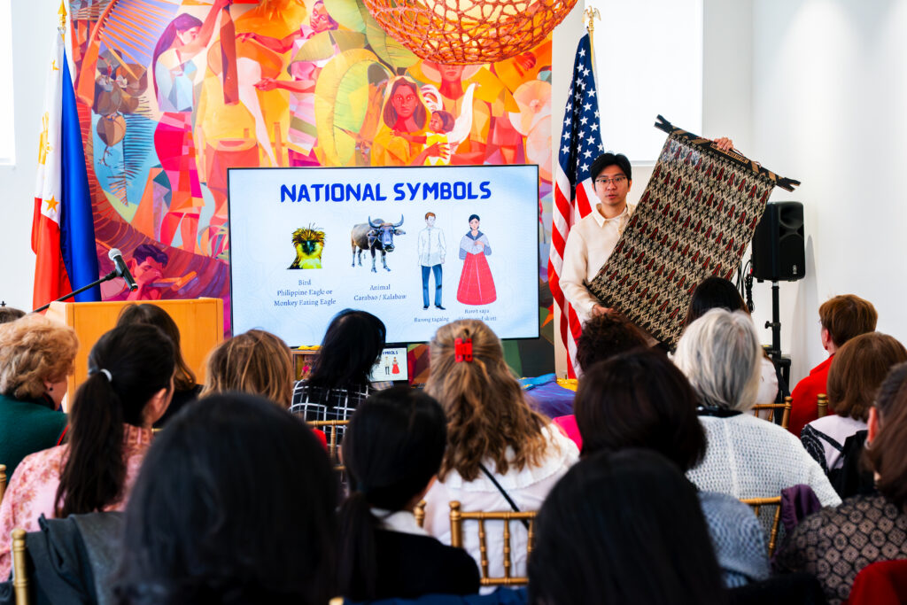 Sentro Rizal Administrator Mark Lim presented to CED-ASA attendees on Philippine history, culture, and traditions. The discussion also highlighted the 80th anniversary of Philippines&ndash;United States diplomatic relations and underscored shared cultural affinities between the Philippines and countries across the Arab and South Asian regions. They later experienced a taste of the Philippines with Filipino favorites, such as Pancit Guisado, Chicken Barbecue, Bistek Tagalog, Lumpiang Gulay, Cassava Cake, and Turon.