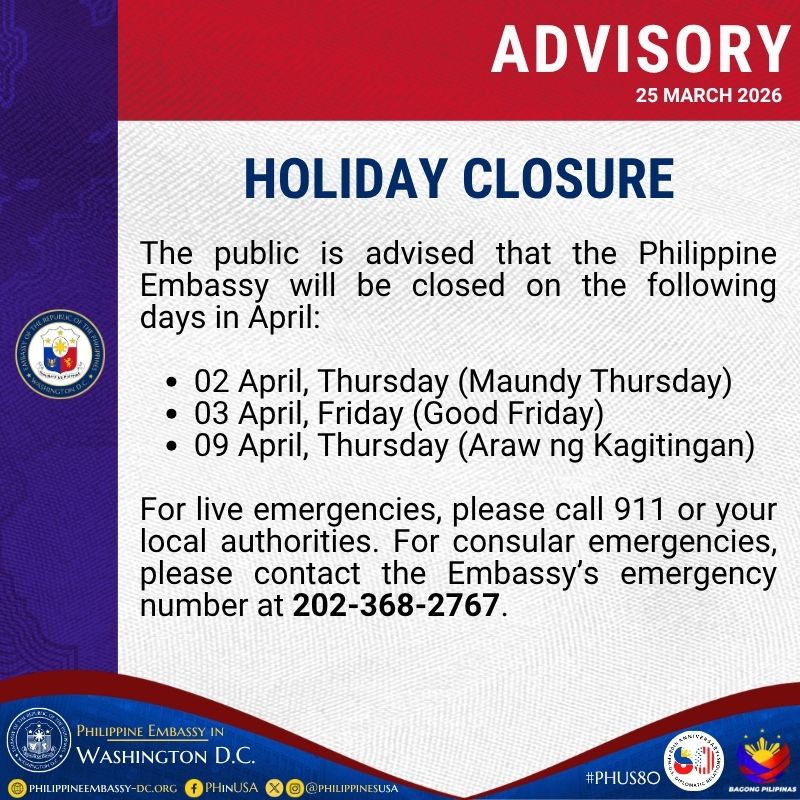 HOLIDAY CLOSURE – APRIL 2026