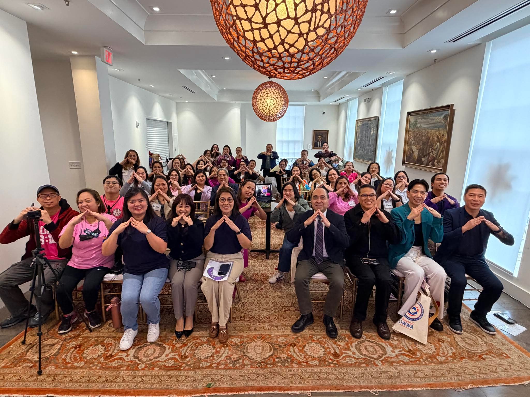 The Philippine Embassy hosted our kababayan at Quezon Hall during celebratory activities of International Women&rsquo;s Day.