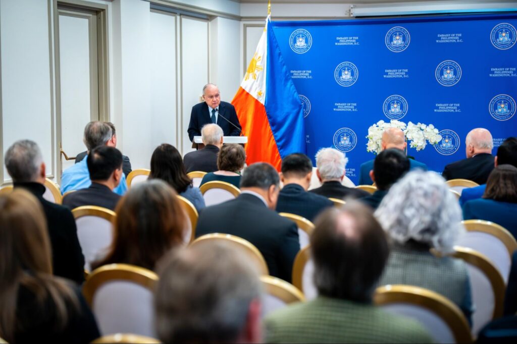 Ambassador Romualdez delivers opening remarks during the event “The U.S.-Philippines Alliance: A View from Manila”.