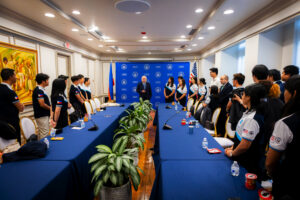 Ambassador Jose Manuel Romualdez welcomes the Young Southeast Asian Leaders Initiative Professional Fellows Program (YSEALI-PFP) Spring 2026 delegation during their courtesy call at the Philippine Embassy in Washington, D.C. The Filipino delegates, who are representing the public and private sectors, attended the month -long program in different parts of the United States where they were adopted in various US federal and local agencies specializing in emerging technologies, AI, blockchain technology, governance frameworks, environment, and innovation.