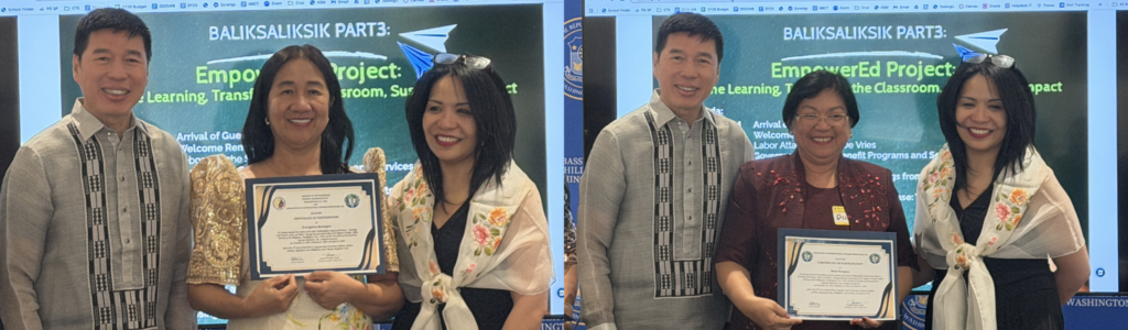 The three-part series concluded with a recognition ceremony, honoring participants&rsquo; dedication and growth while celebrating Filipino values of respect and commitment to education.