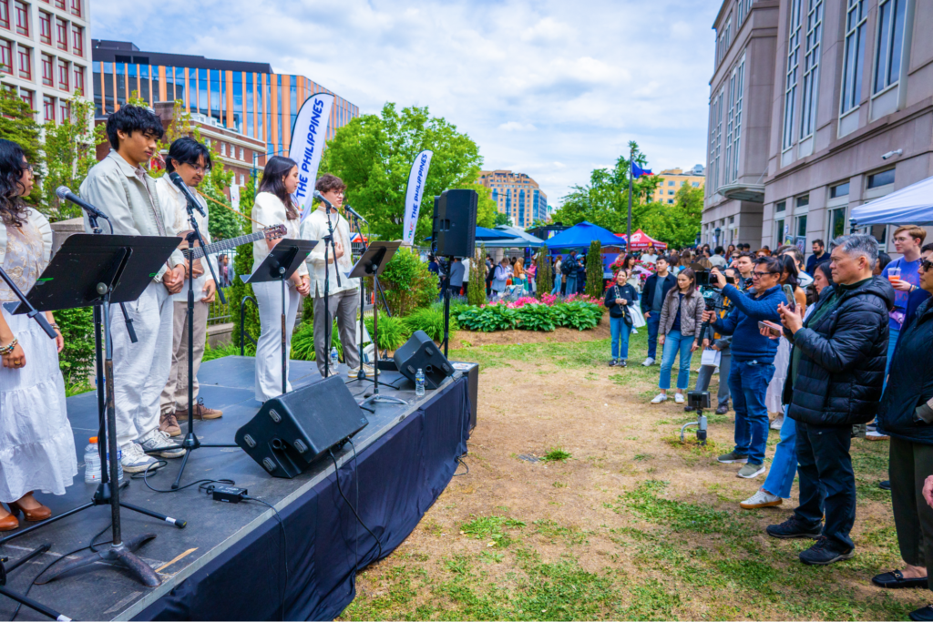 Duke University&rsquo;s Harana captivated the audience with a stirring rendition of Original Pilipino Music (OPM), bringing heartfelt melodies and Filipino pride to the Embassy stage.