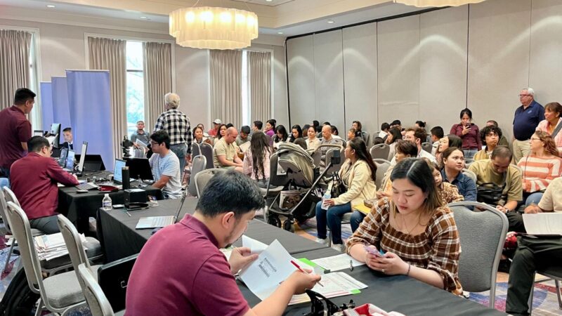 Philippine Embassy personnel delivering consular services during the outreach in Atlanta, Georgia on May 9-11, 2026 (photo credit: Jojo Flores).