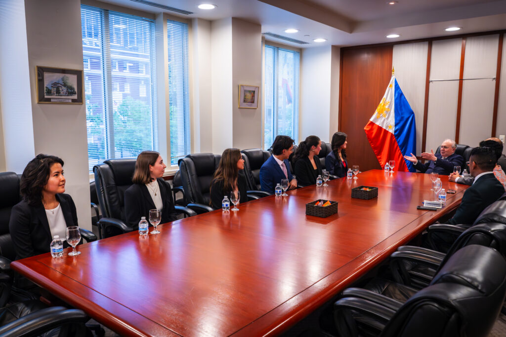 Ambassador Romualdez engages with the cohort on current issues facing the U.S. and Philippines relations
