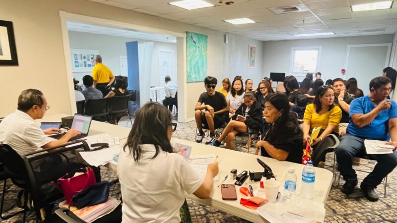 Philippine Embassy personnel provided consular services during the outreach in the Cayman Islands on June 27-28, 2026.