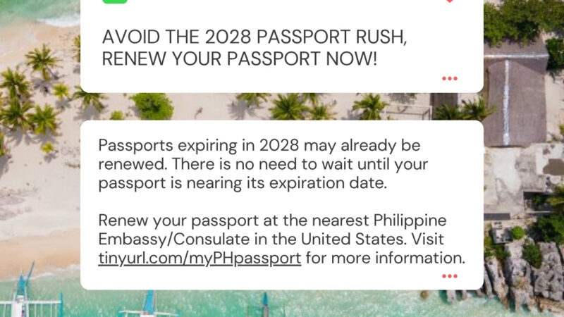 AVOID THE 2028 PASSPORT RUSH&mdash;RENEW YOUR PASSPORT NOW