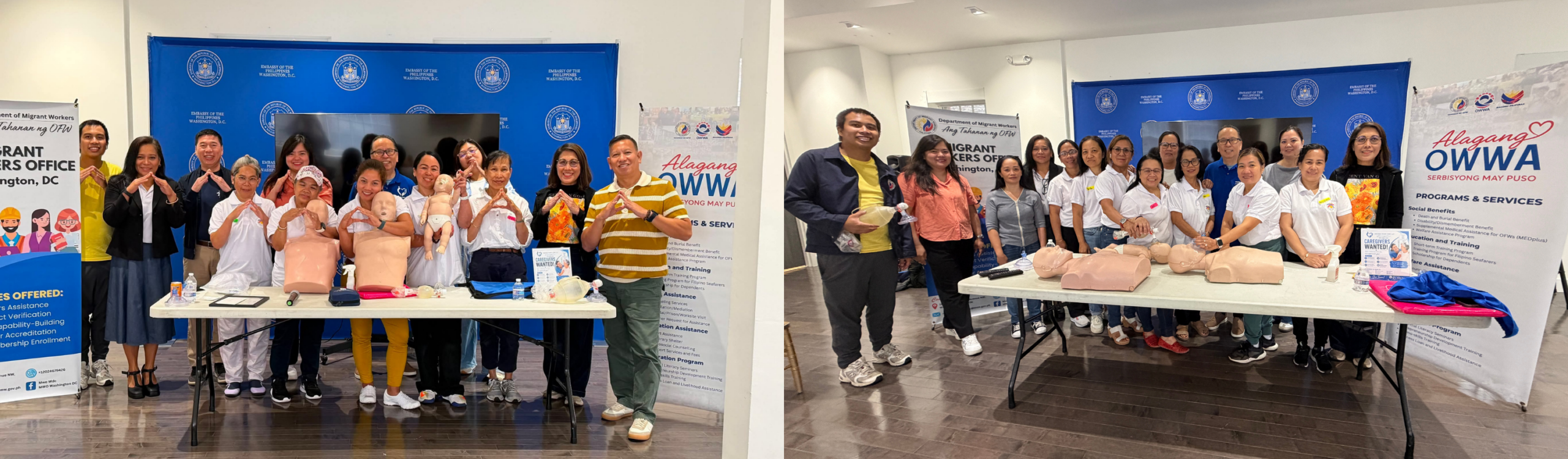 Members of the Organization of Filipino Private Staff in DMV attended the Basic Life Skills Training conducted on June 27, 2026 at the Embassy of the Philippines Chancery Annex in Washington, DC.