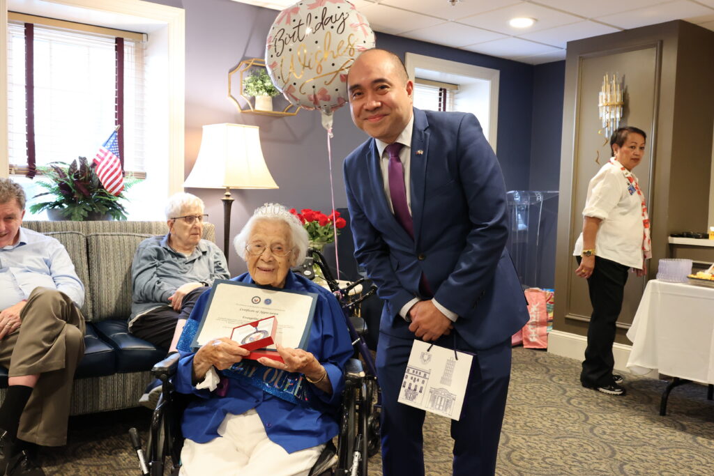 PH EMBASSY CELEBRATES 110TH BIRTHDAY OF FILIPINO AMERICAN AND D.C.'S OLDEST RESIDENT
