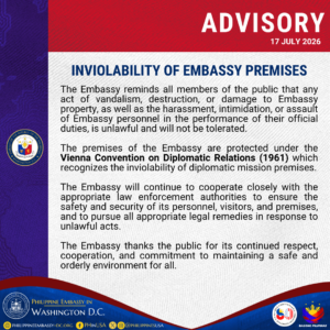 PSA Inviolability of Embassy Premises