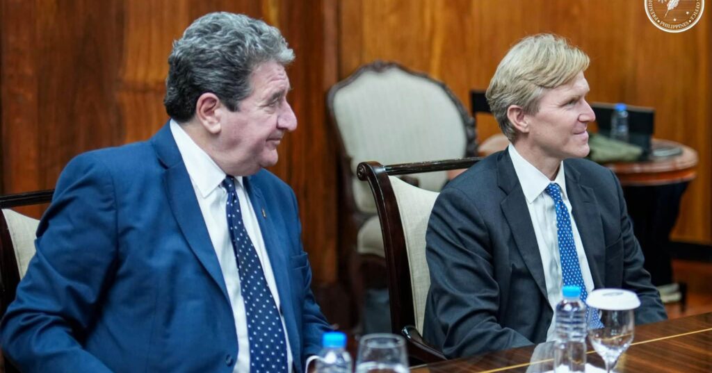 U.S. Undersecretary of War for Policy Elbridge Colby was accompanied by US Ambassador to the Philippines Lee Lipton (right). (📷: PCO)